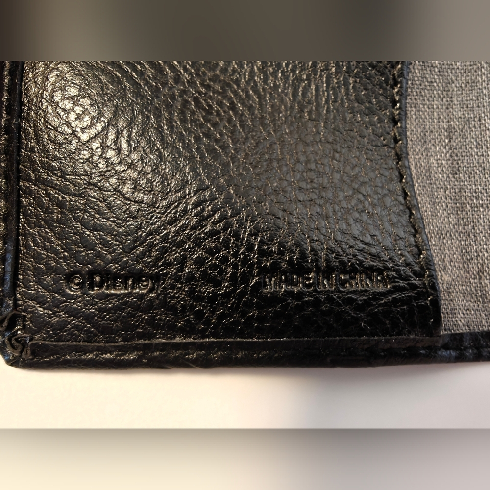 Black faux leather Disney Mickey Embossed Mouse Wallet/Check/Address Book Cover - Picture 7 of 10